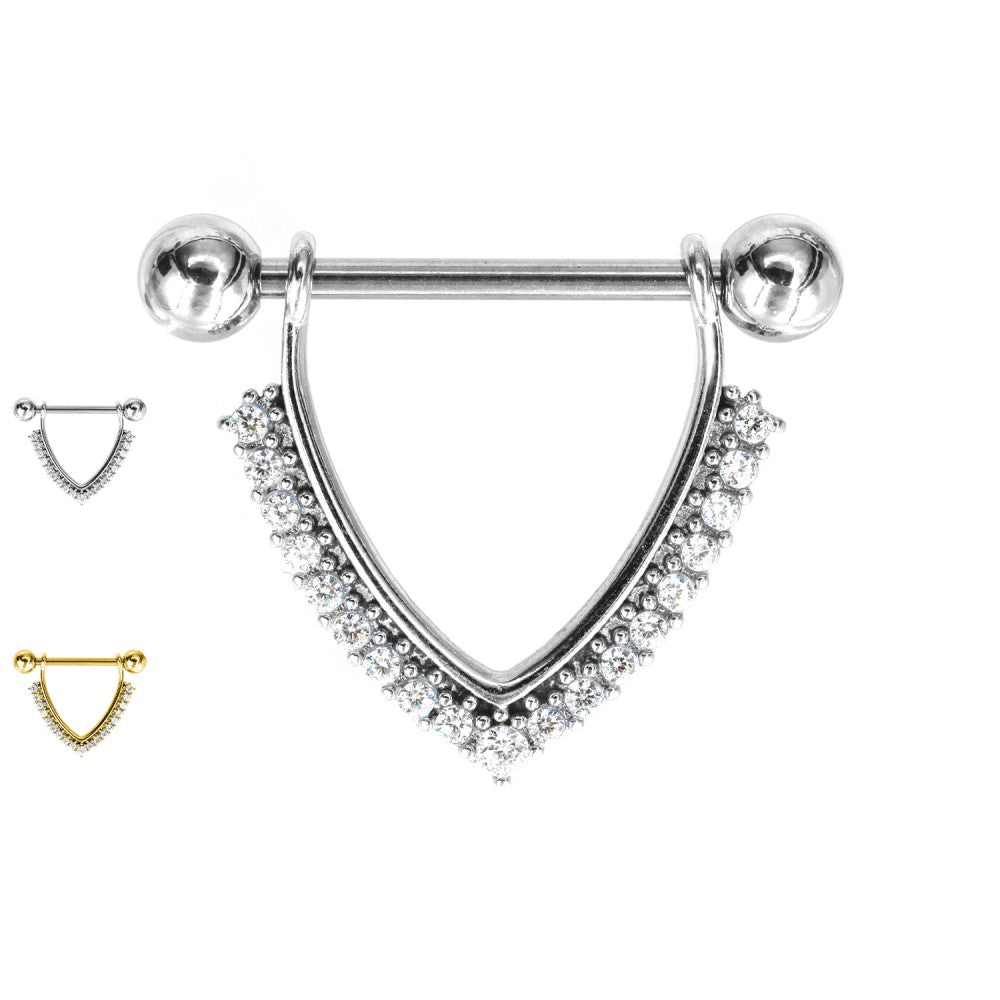 Barbell-Nippel-Piercing-V-Shine