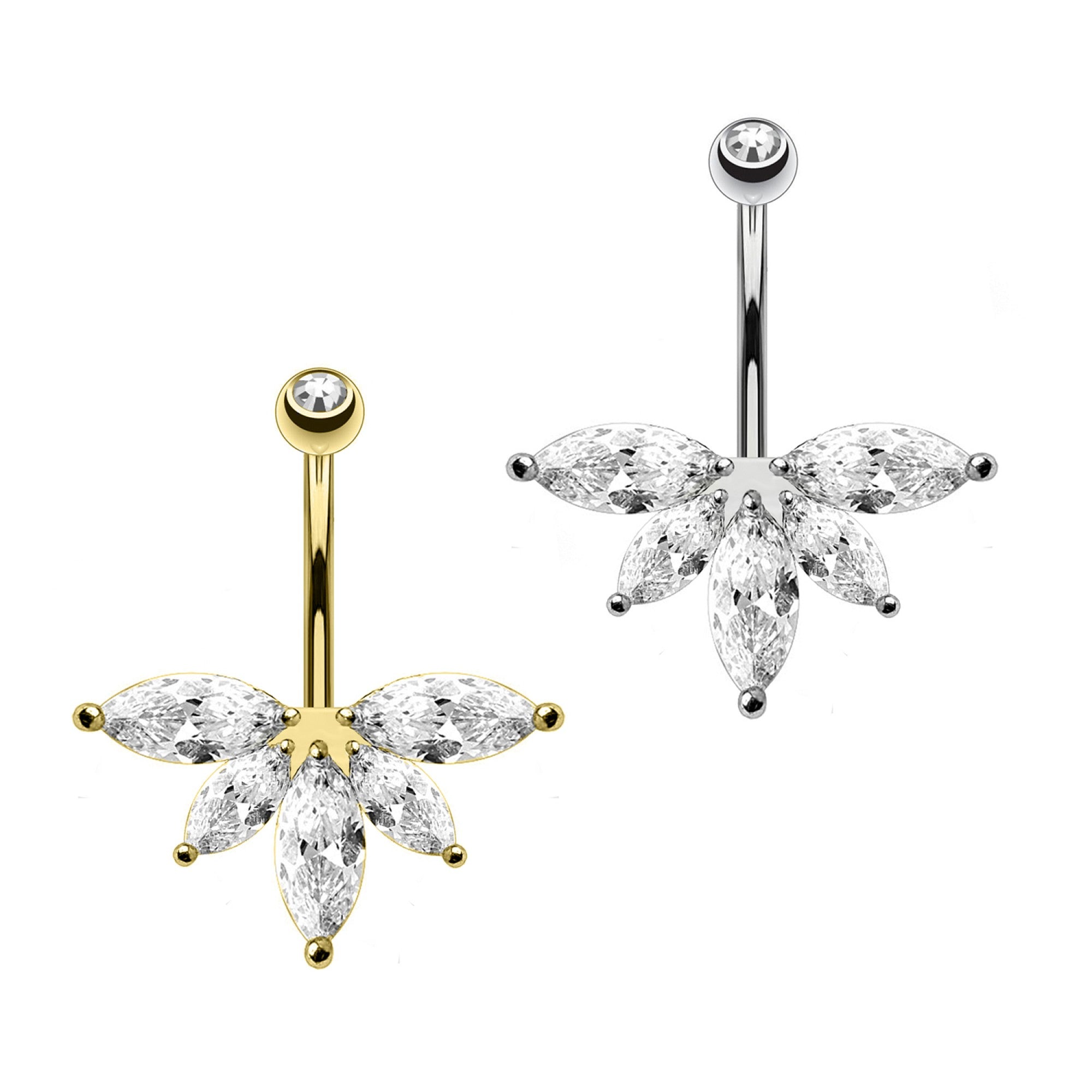 Bauchnabelpiercing-Banane-Ahornblatt-2