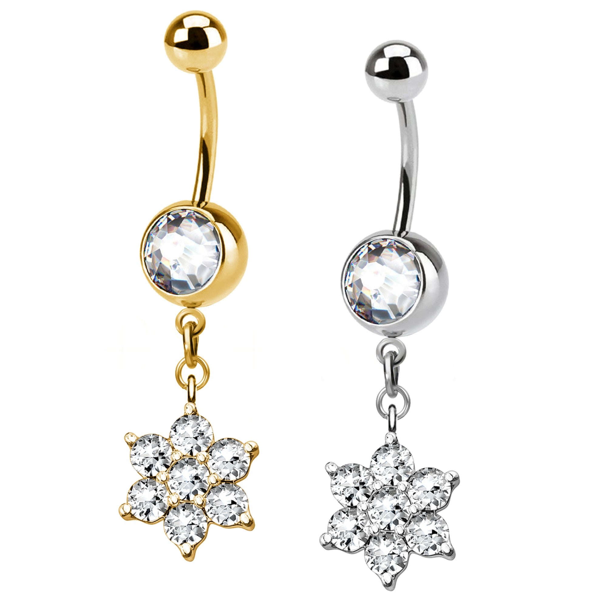 Bauchnabelpiercing-Banane-Blumenanhaenger-2