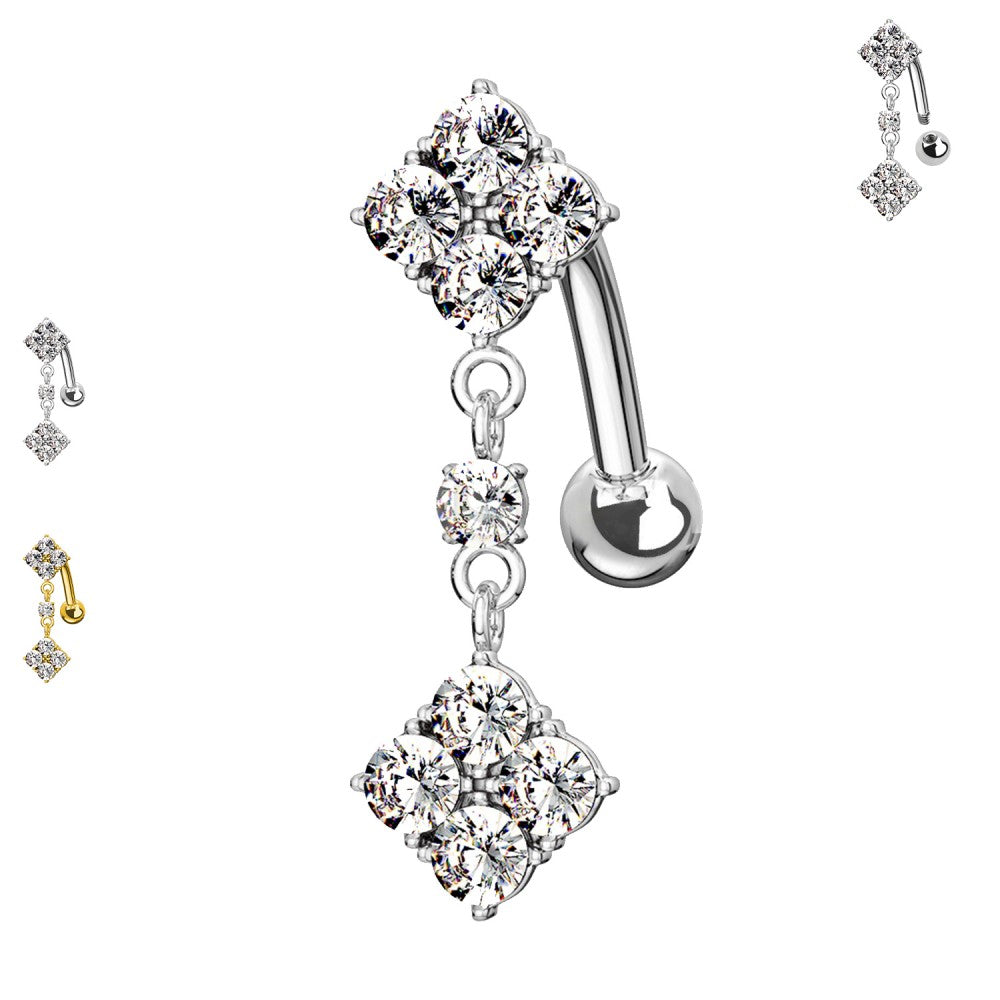 Bauchnabelpiercing-Banane-Diamond-Dream