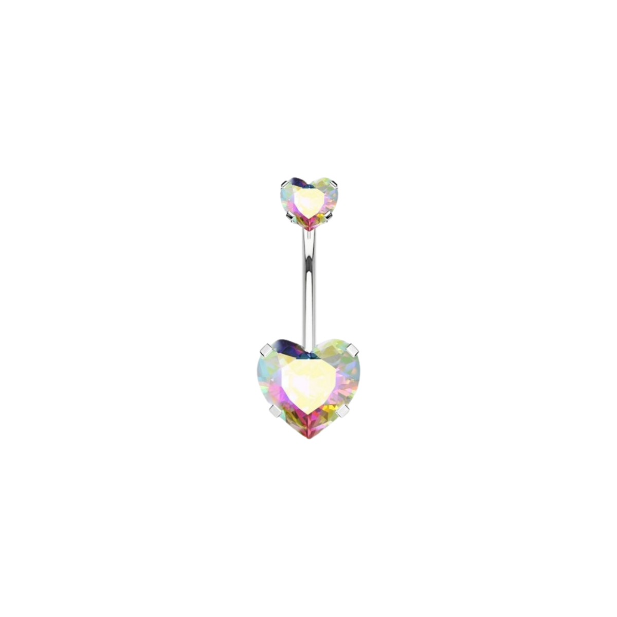 Bauchnabelpiercing-Banane-Doppelt-Herzkristall-1.1