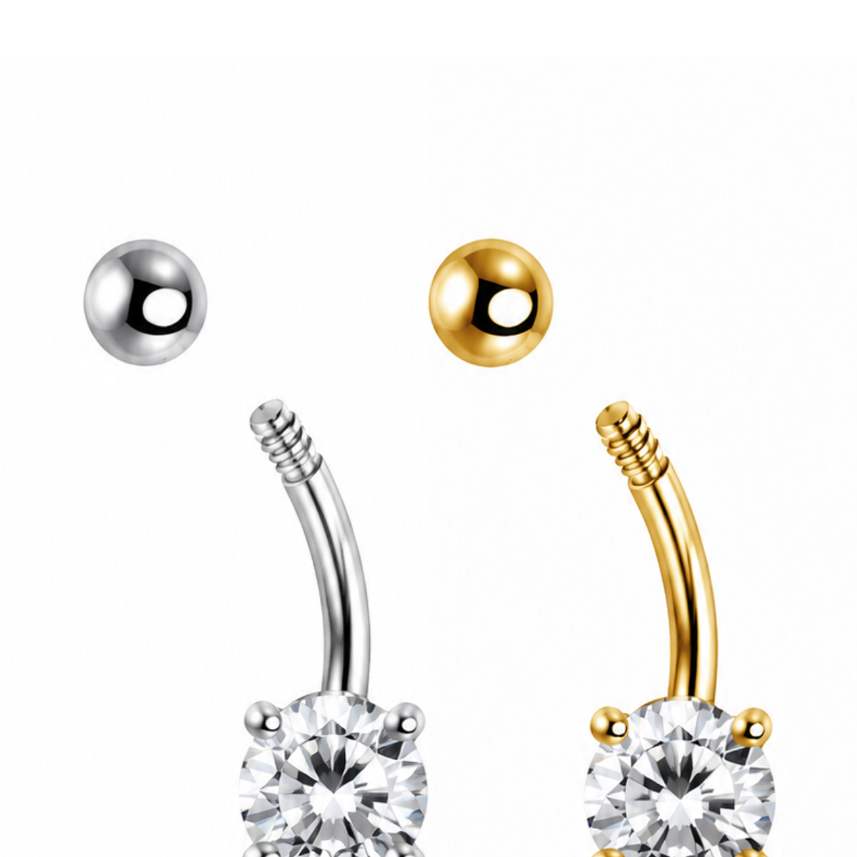 Bauchnabelpiercing-Banane-Elysia-Aussengewinde