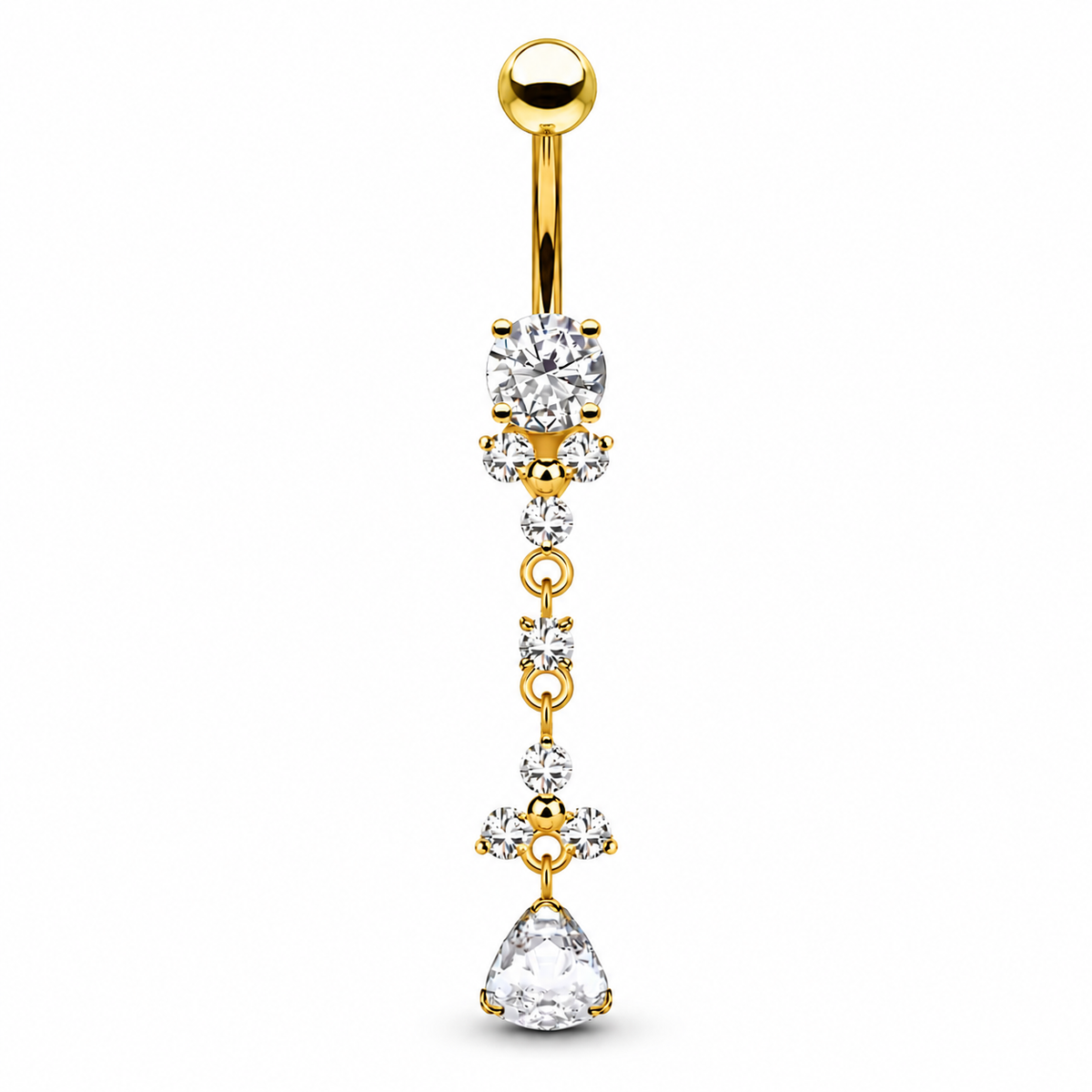 Bauchnabelpiercing-Banane-Elysia-Zirkonia-Gold