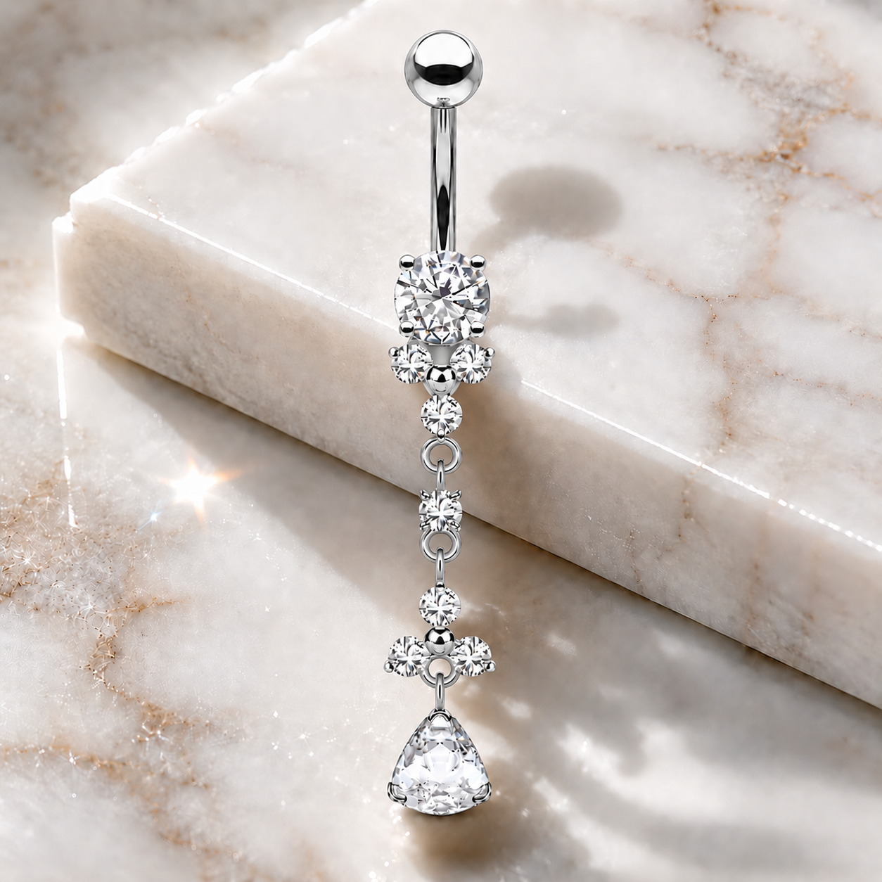 Bauchnabelpiercing-Banane-Elysia-Zirkonia-Silber-mamor