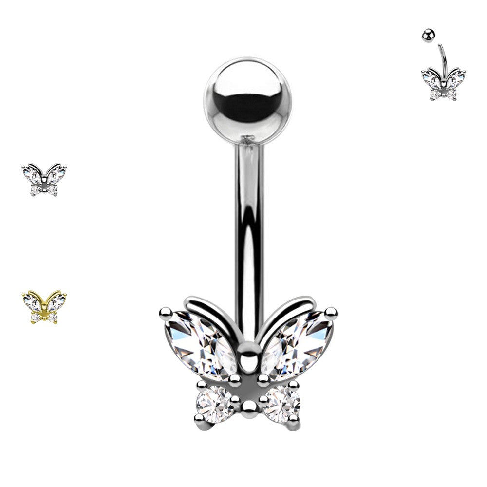 Bauchnabelpiercing-Banane-Luna-Butterfly