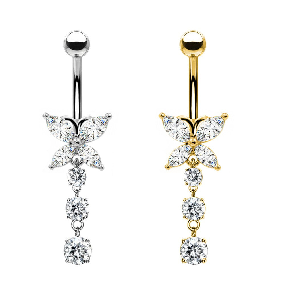 Bauchnabelpiercing-Banane-Schmetterlingsglanz-1