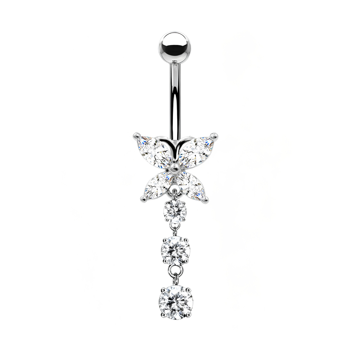 Bauchnabelpiercing-Banane-Schmetterlingsglanz-2