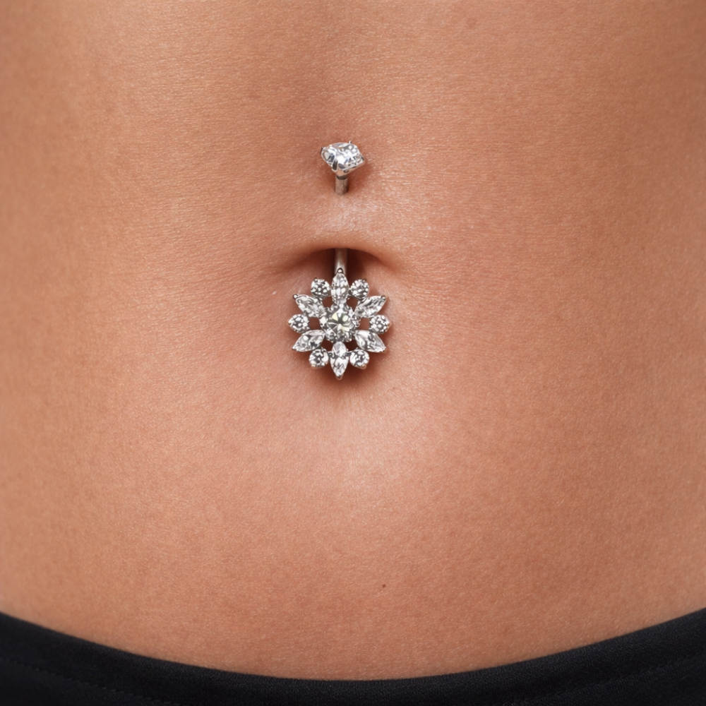 Bauchnabelpiercing-Banane-Titan-Blume-2.1