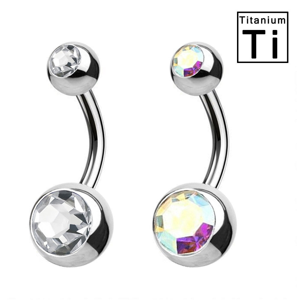 Bauchnabelpiercing-Banane-Titan-Classic-Sparkle-1