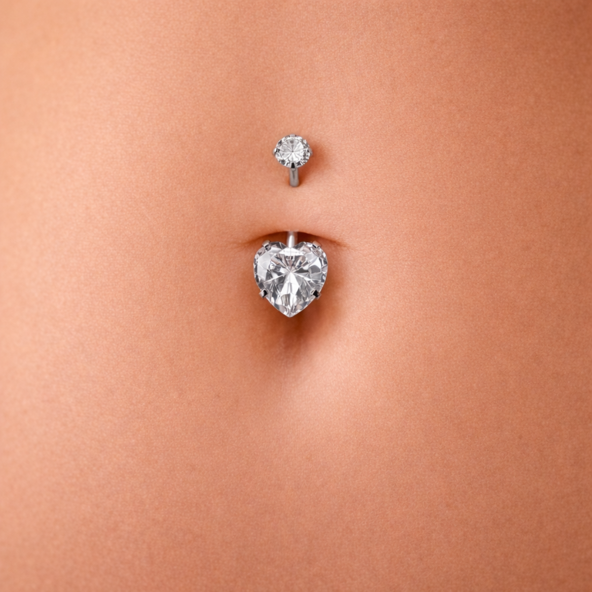 Bauchnabelpiercing-Banane-Titan-Crystal-Heart-2.2