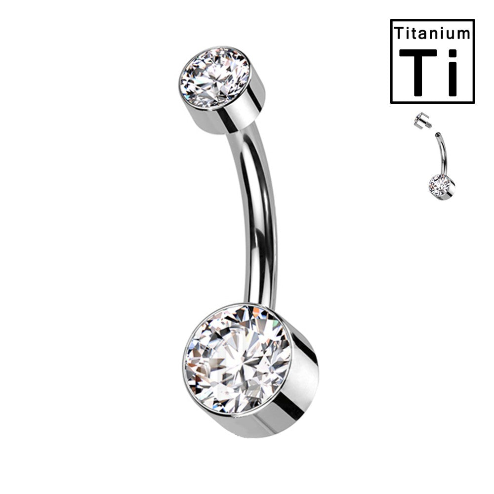 Bauchnabelpiercing-Banane-Titan-Pure-Shine