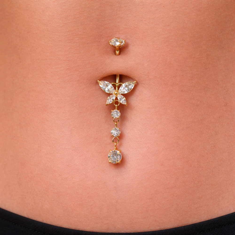 Bauchnabelpiercing-Banane-Titan-Schmetterling-2.1