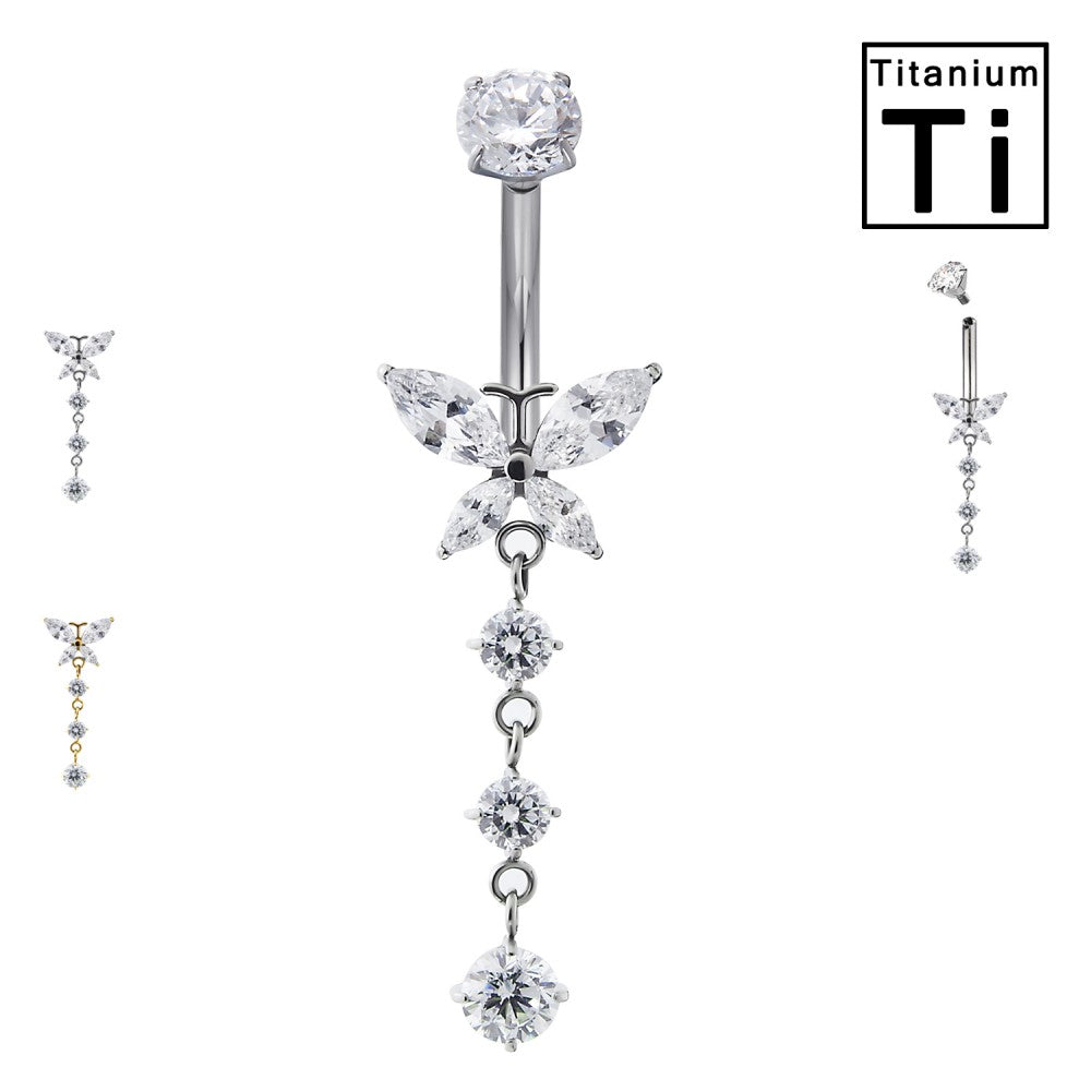 Bauchnabelpiercing-Banane-Titan-Schmetterling