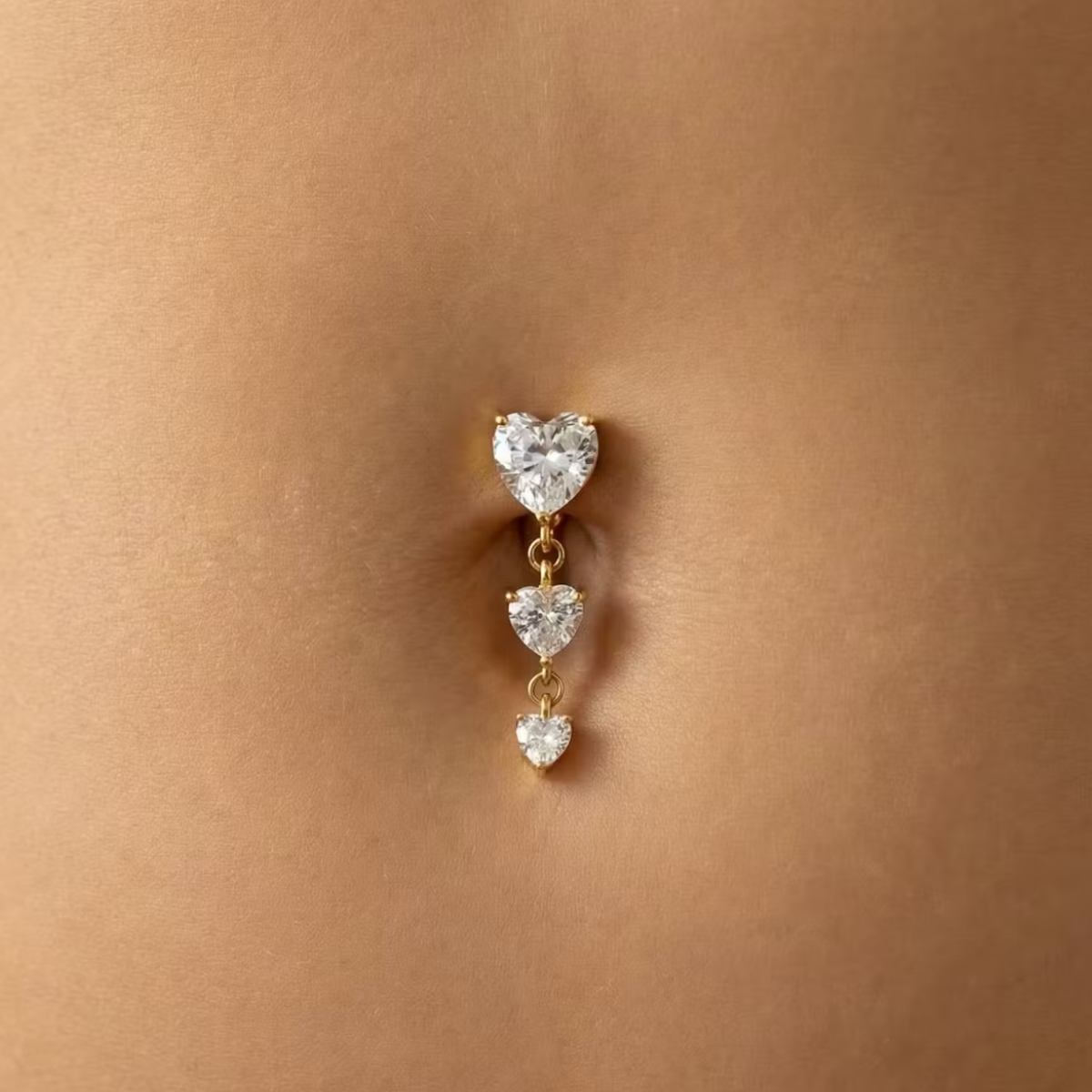 Bauchnabelpiercing-Banane-Triple-Heart-2