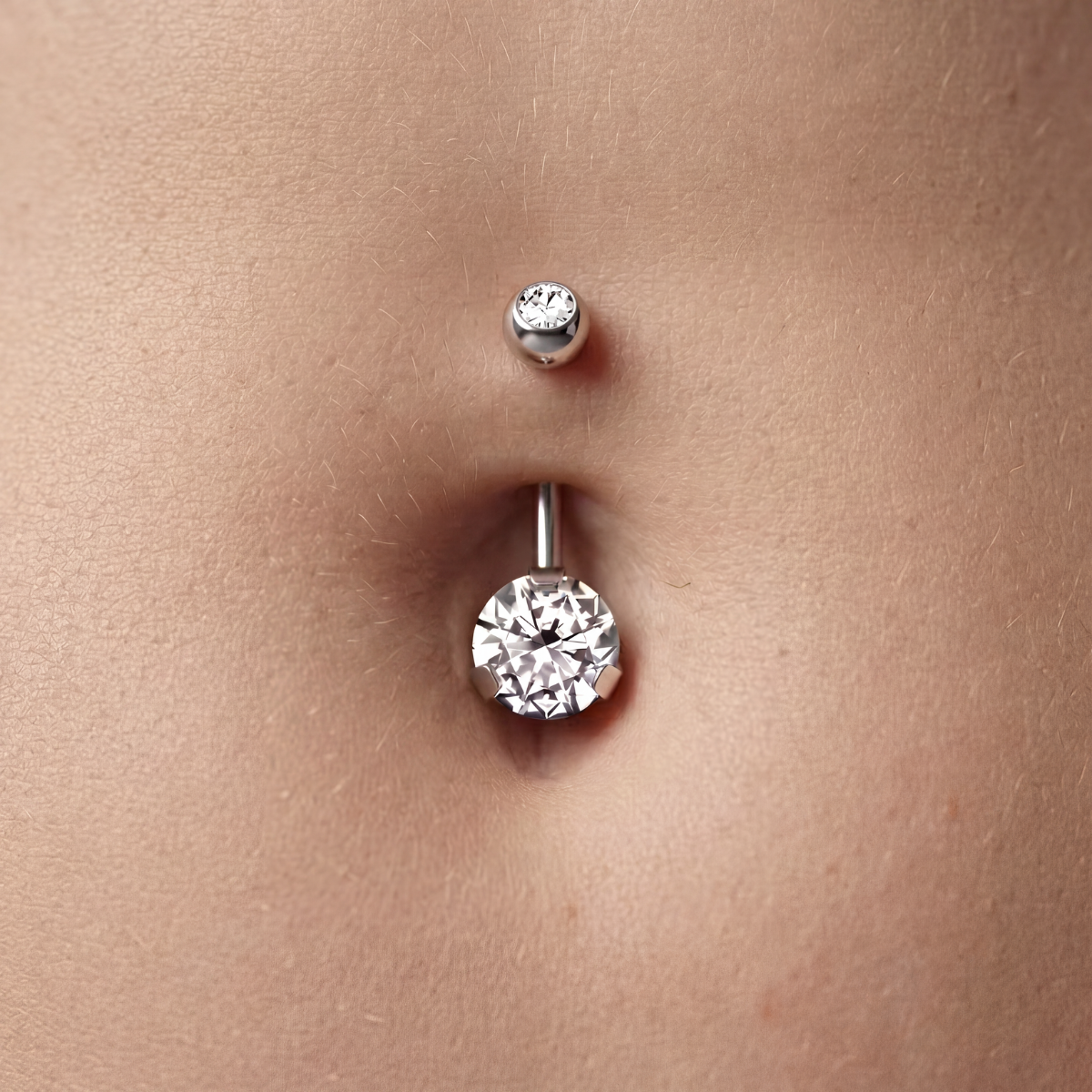 Bauchnabelpiercing-Banane-aurelia-Silber
