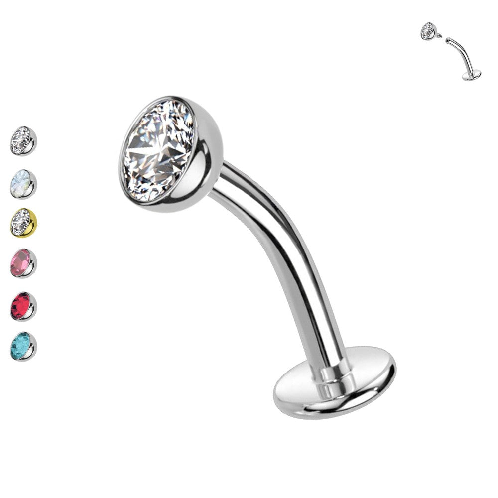 Bauchnabelpiercing-Zirkonia-Classic