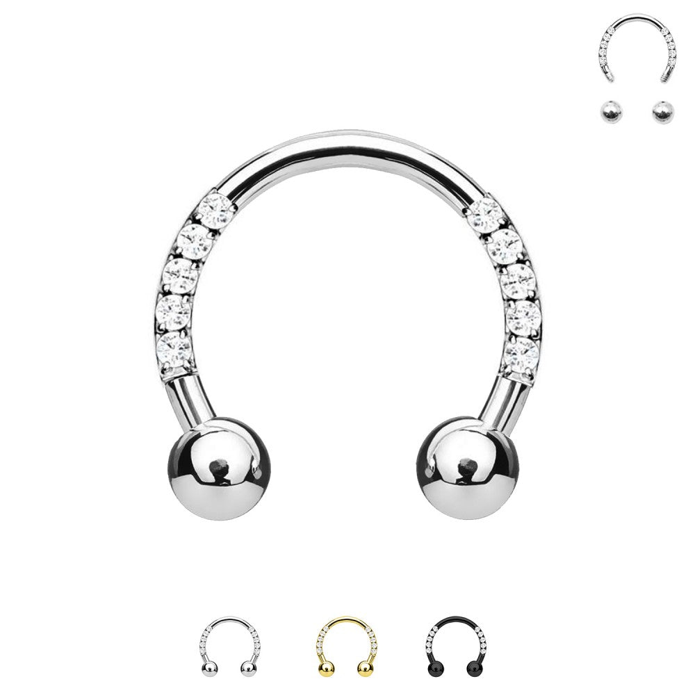 Hufeisen-Piercing-Crystal-Curve