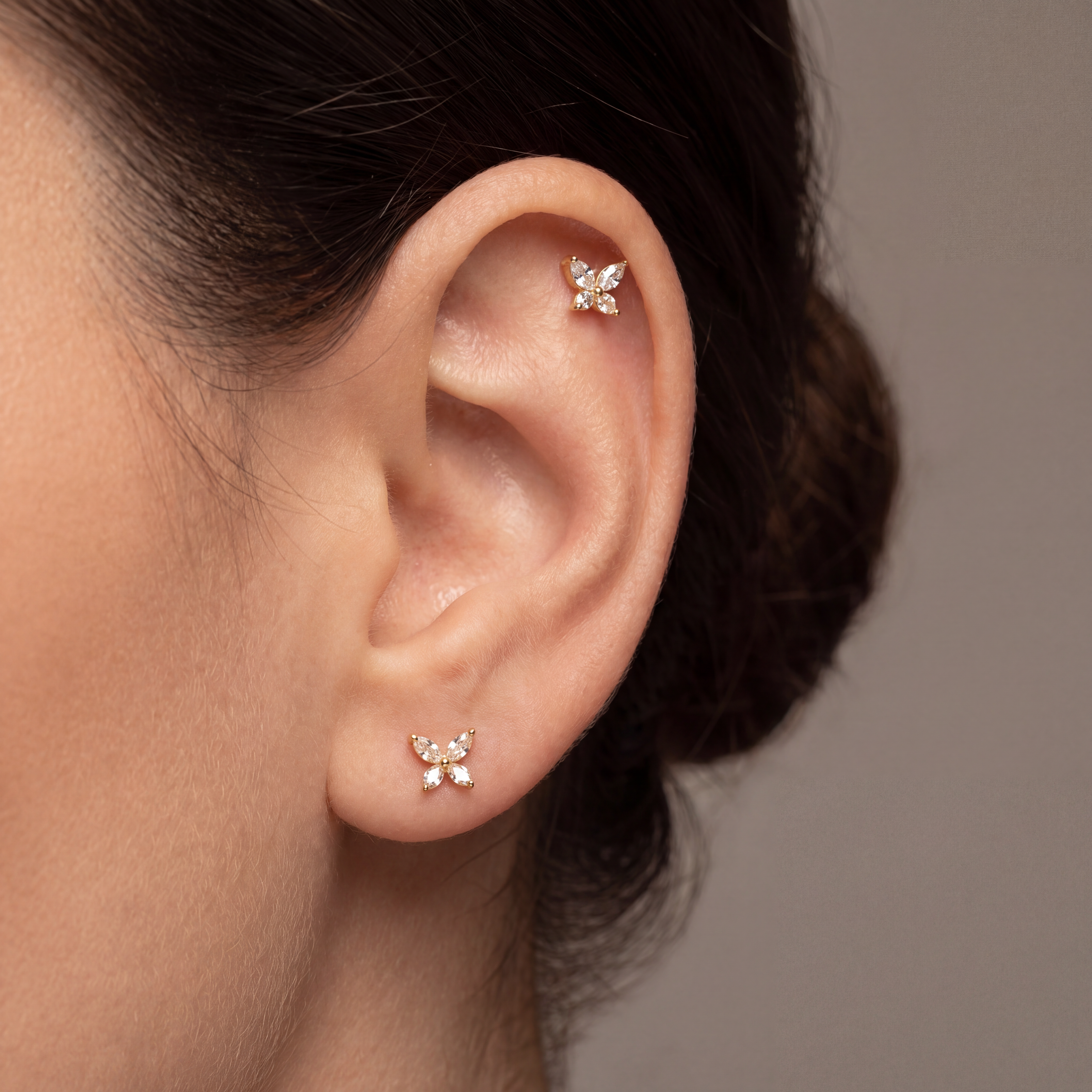 Labret-Piercing-Ohr-Schmetterling-Push-In-Zirkonia-Silber-2