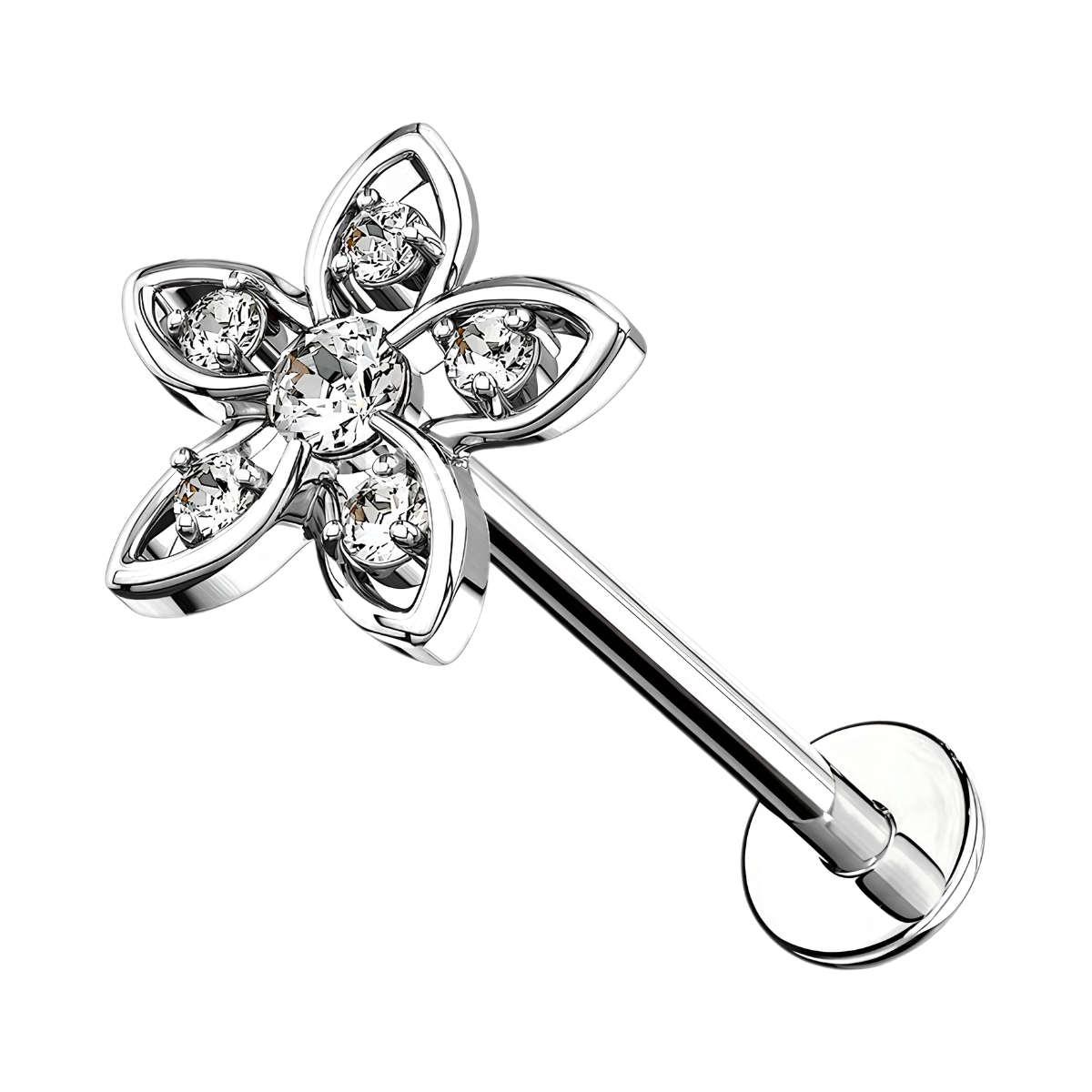 Labret-Piercing-Sternblume-5