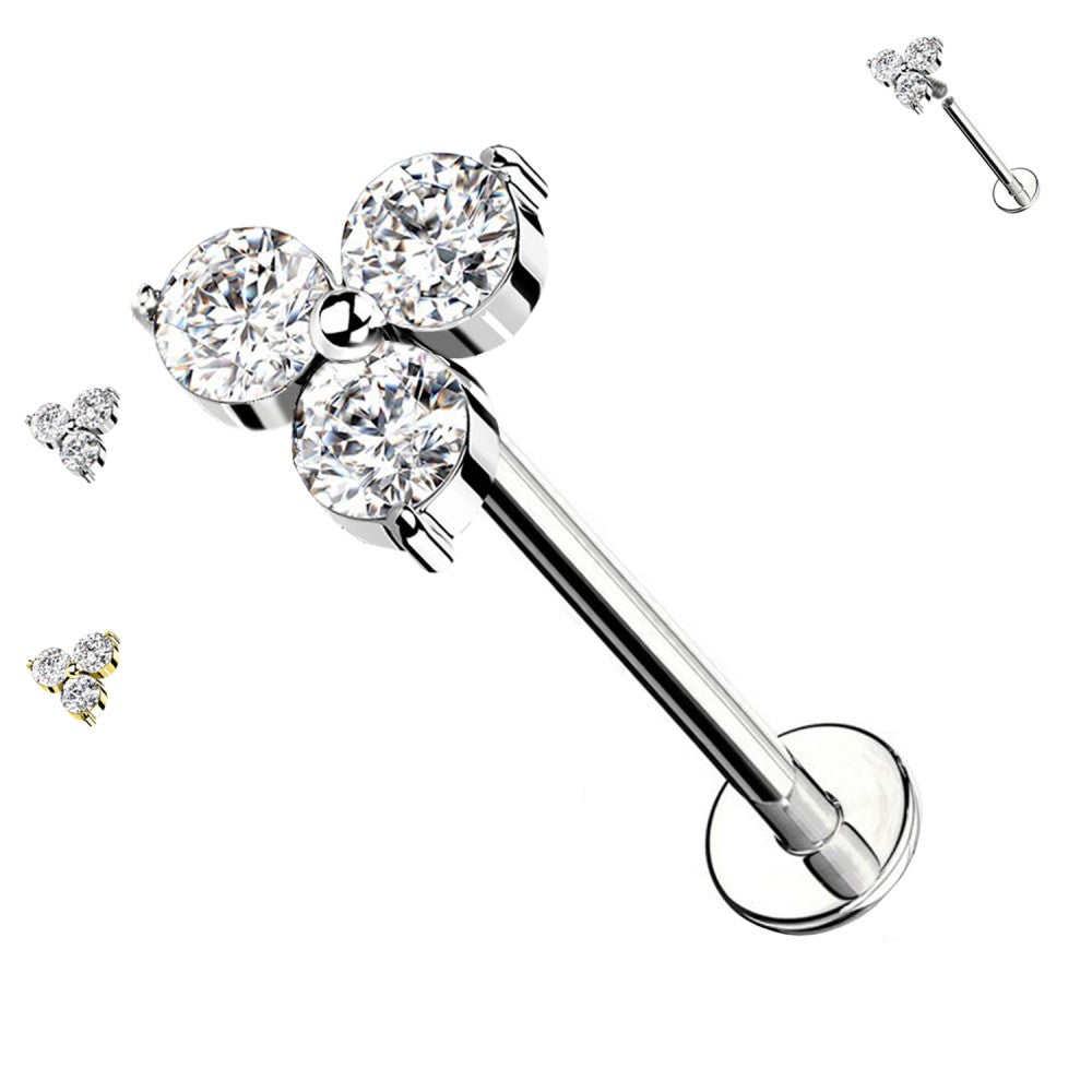 Labret-piercing-Ohr-crystal-trio