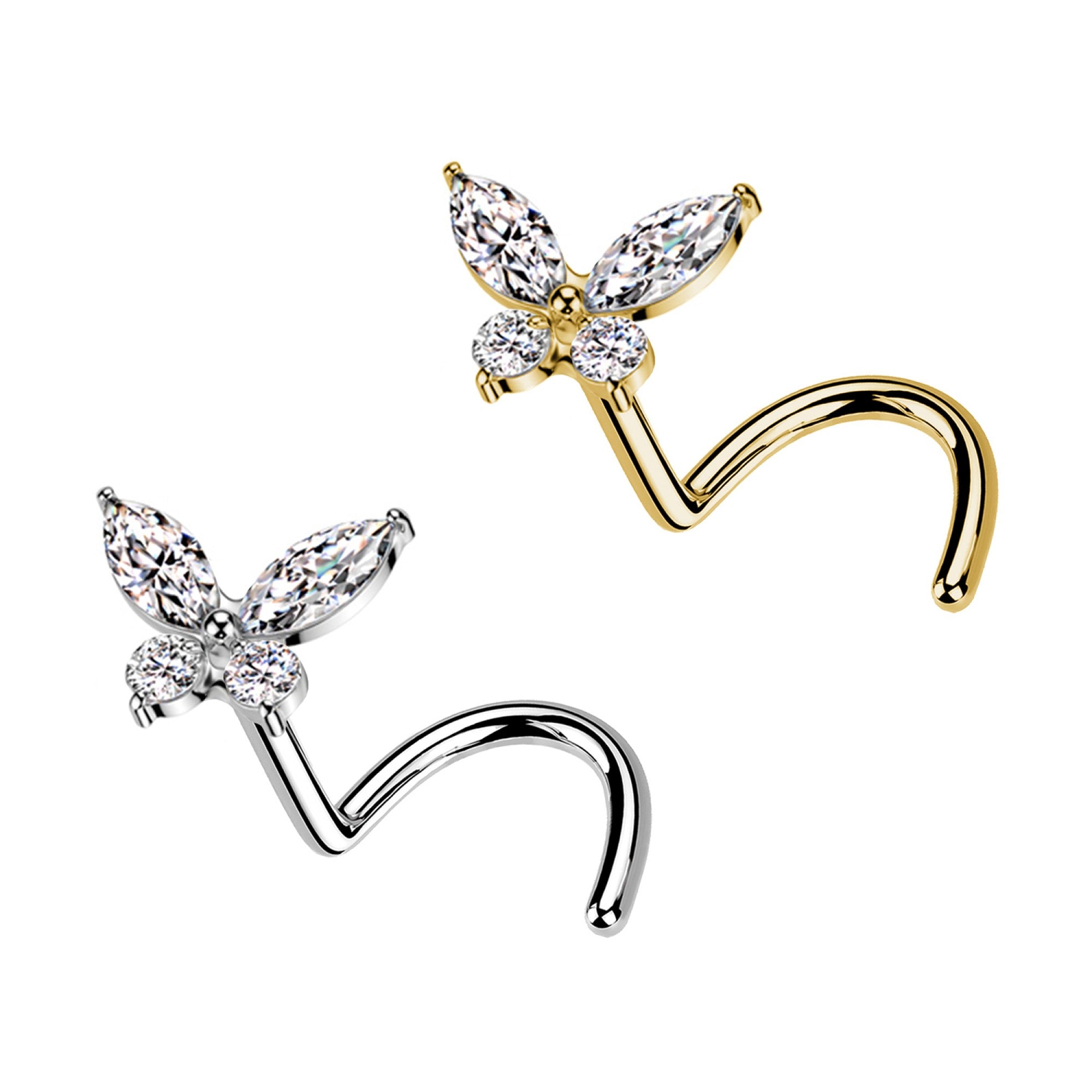 Nasenpiercing-Nostril-Spirale-Schmetterling-2