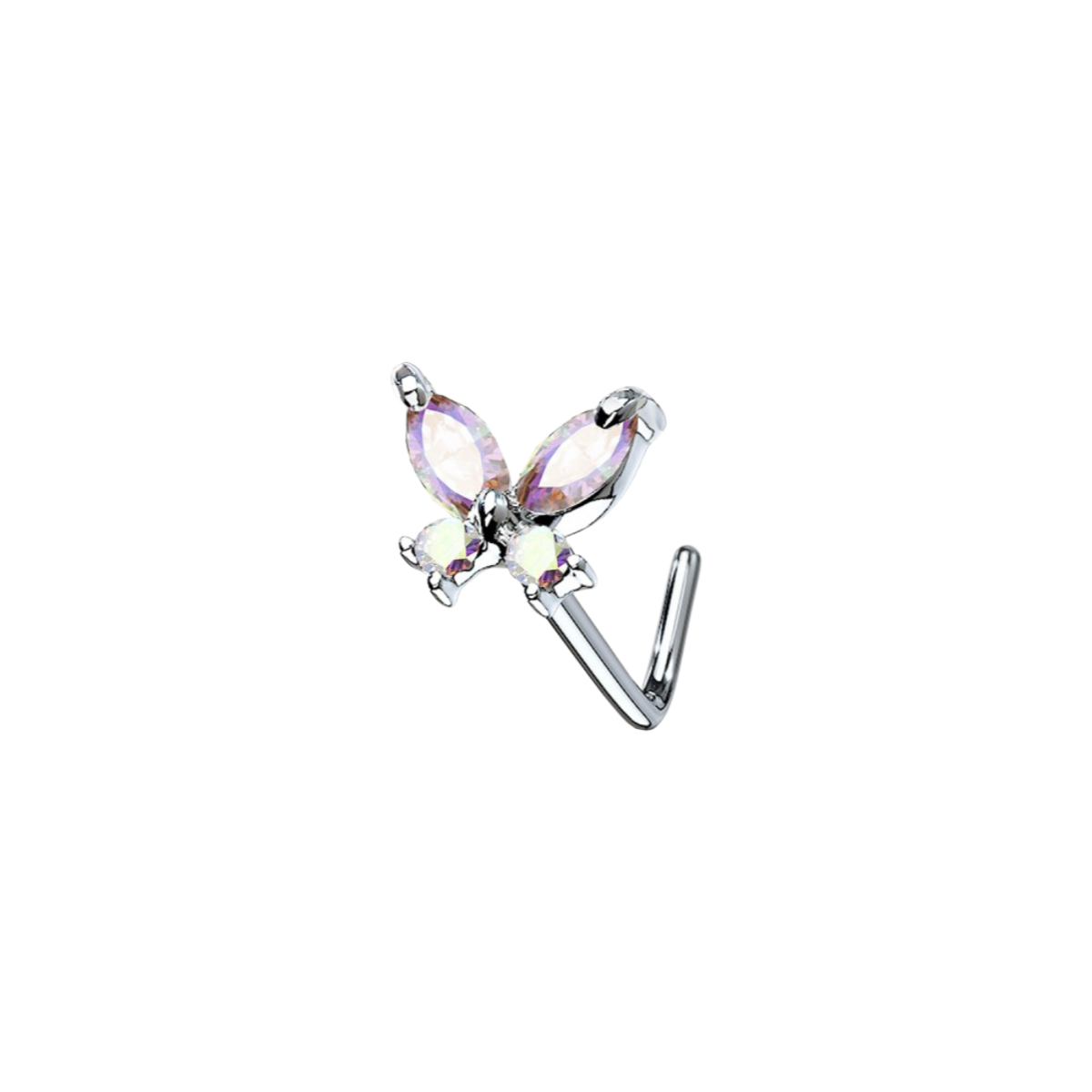 Nostril-Nasen-Stecker-Piercing-L-Form-Butterfly-sparkle-1.5