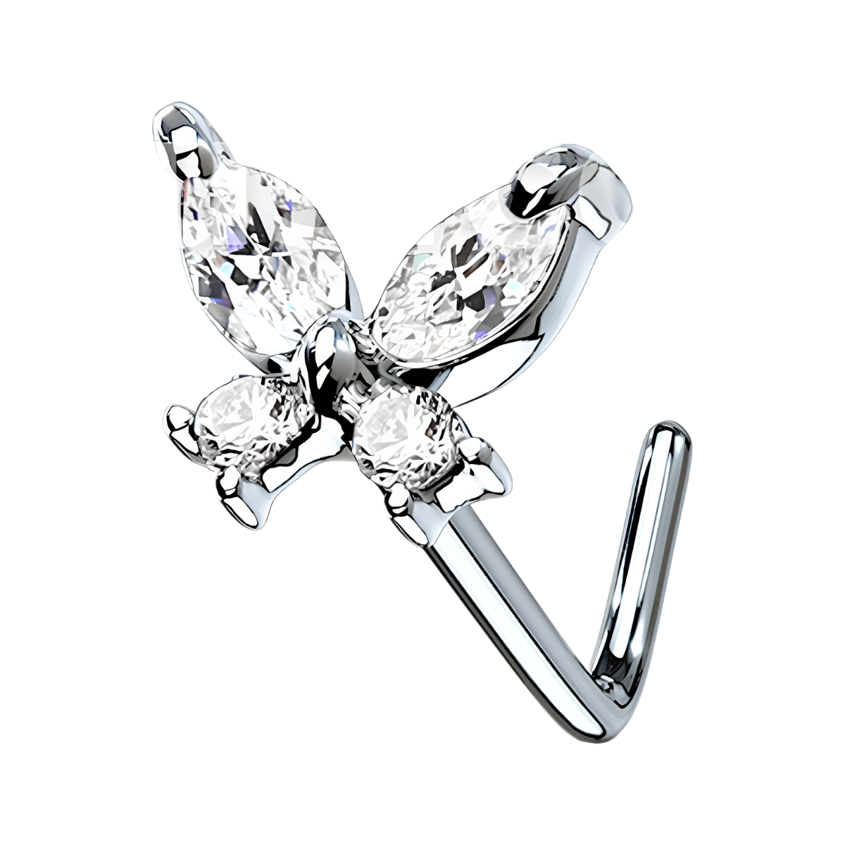 Nostril-Nasen-Stecker-Piercing-L-Form-Butterfly-sparkle-5