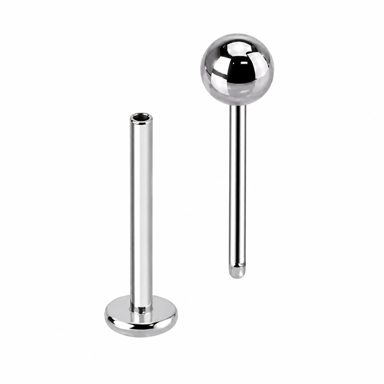 Push-In-labret-classic-silber-verschluss