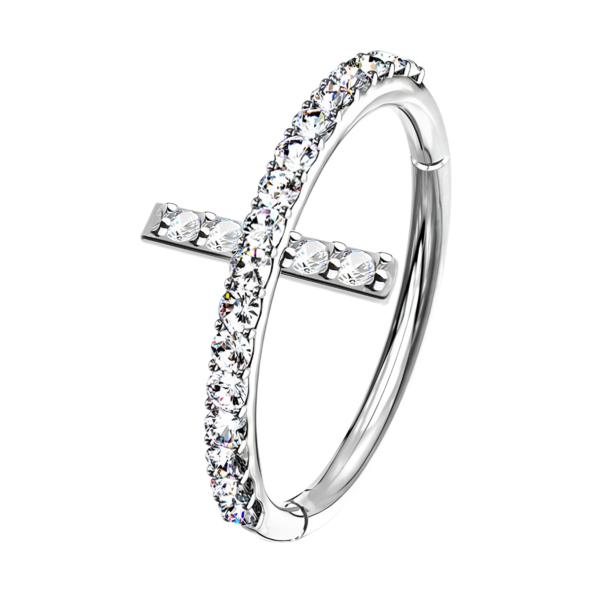 Segmentring-Clicker-Piercing-Cross-Shine-2