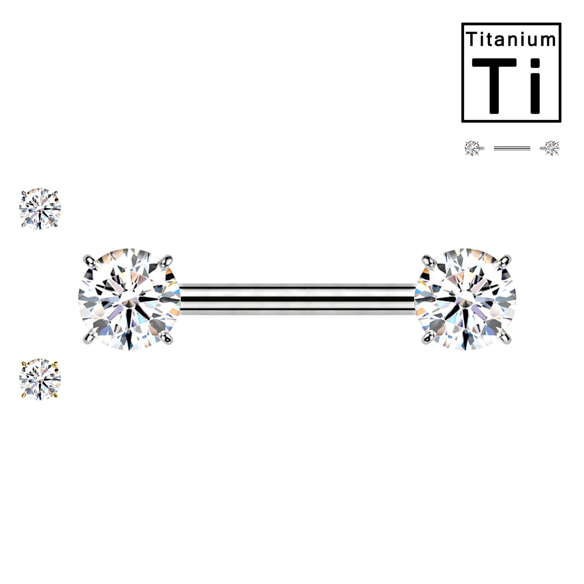 Titan-Barbell-Nippel-Piercing-Zirkonia