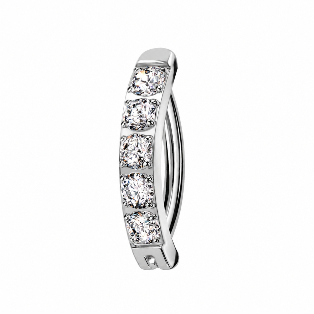 Titan-Bauchnabelpiercing-Clicker-Kristallreihe-5