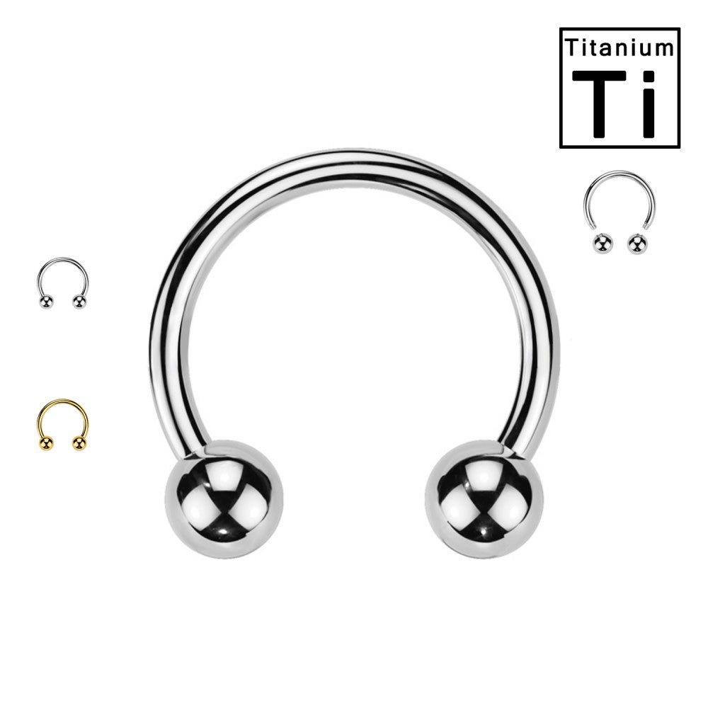 Titan-Hufeisen-Piercing-Classic