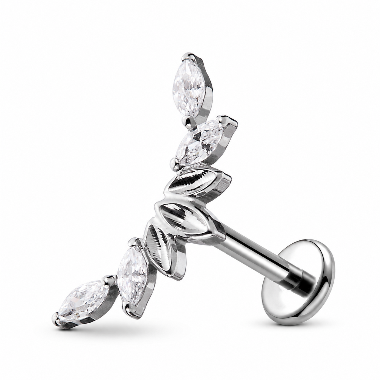 Titan-Labret-Piercing-Blaetterbogen-silber-2