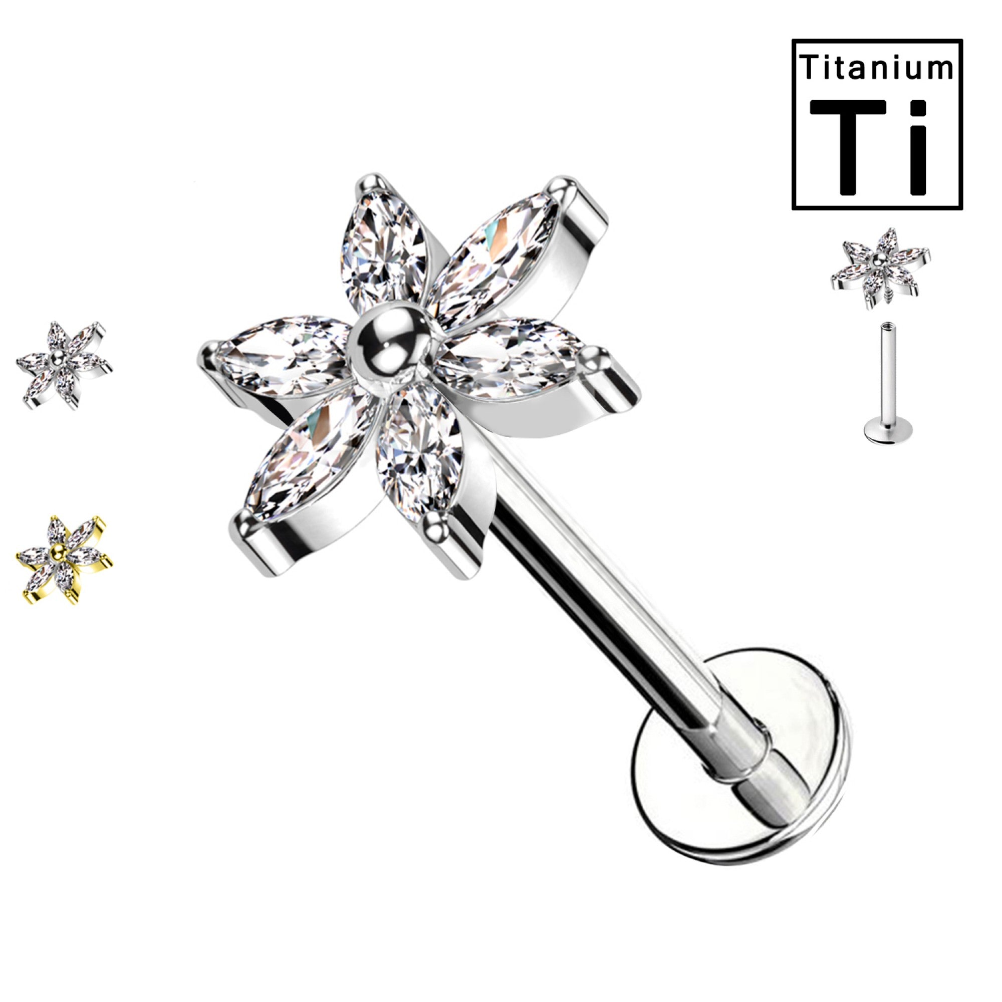 Titan-Labret-Piercing-Crystal-Flower