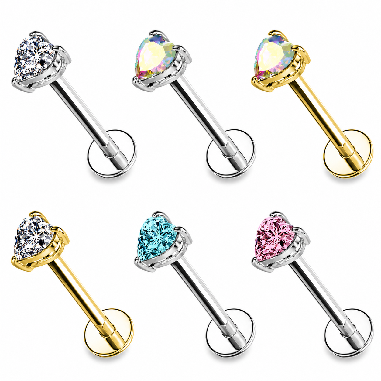 labret-Ohr-piercing-Amora-push-in-farben