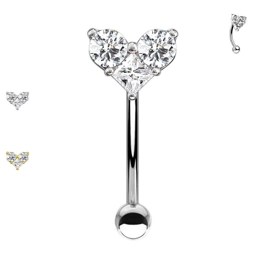 Augenbraue-Piercing-Rook-Heart