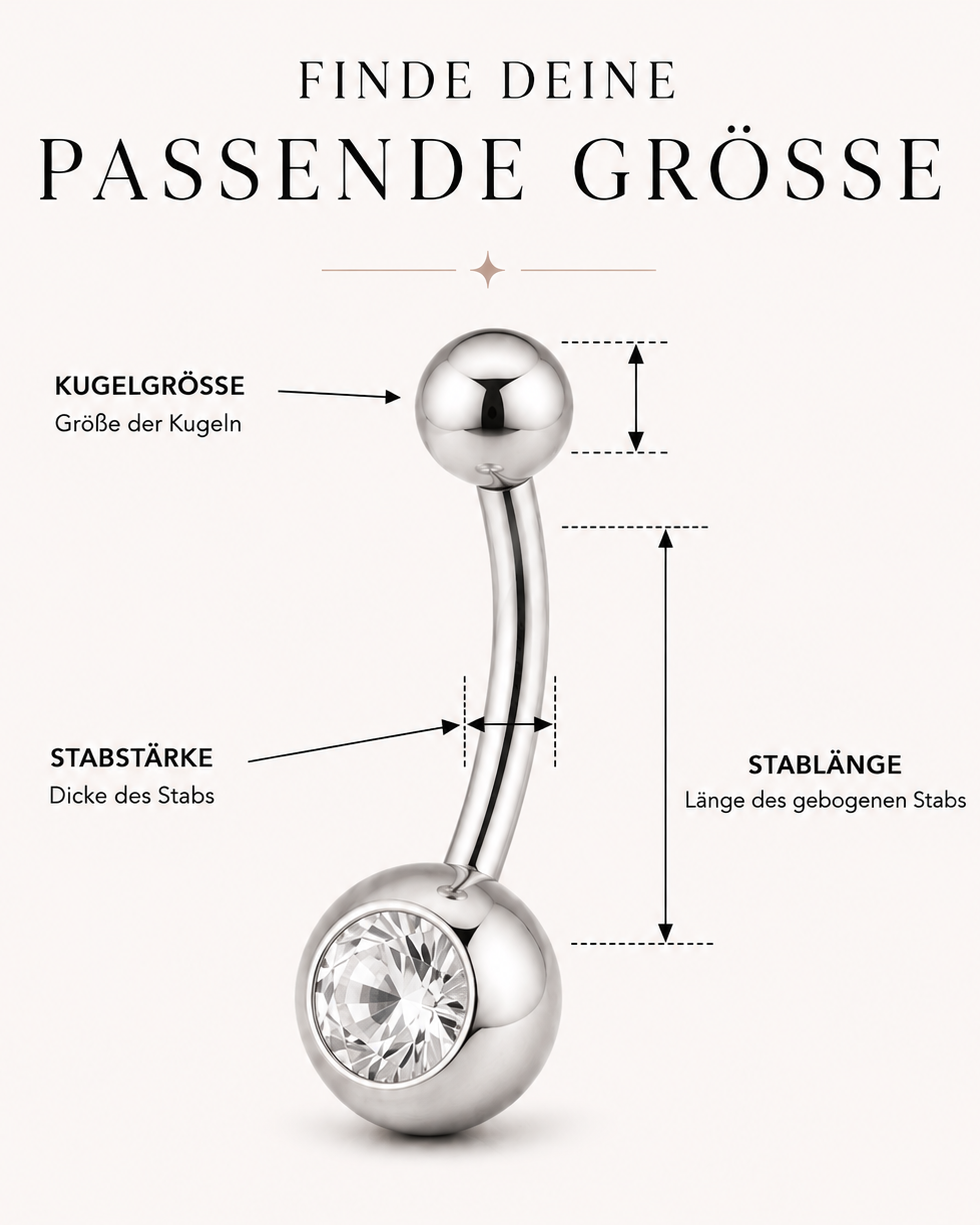 Bauchnabel-Bananen-piercing-Größenhilfe-größen-Beratung-Grafik