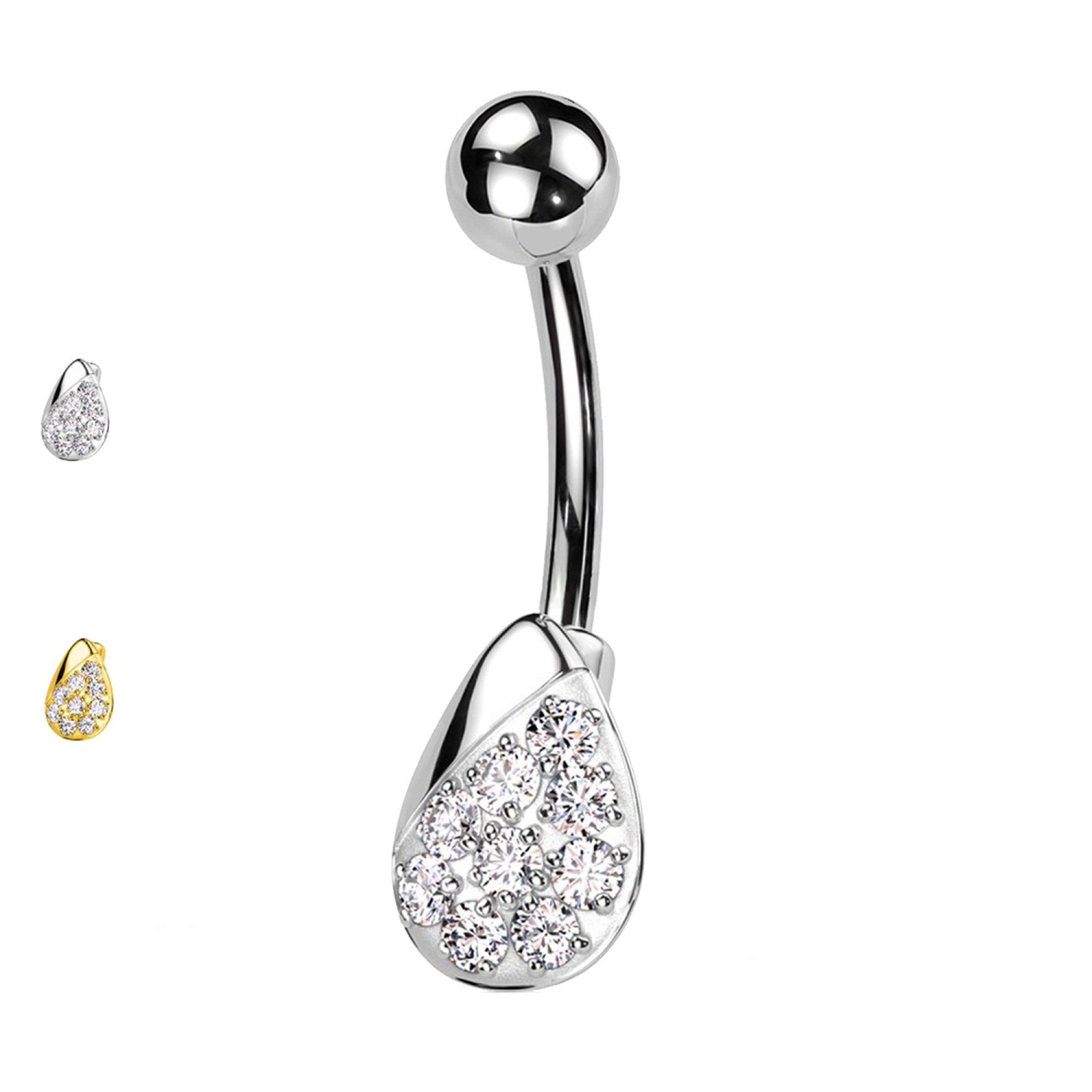 Bauchnabelpiercing-Banane-Birne