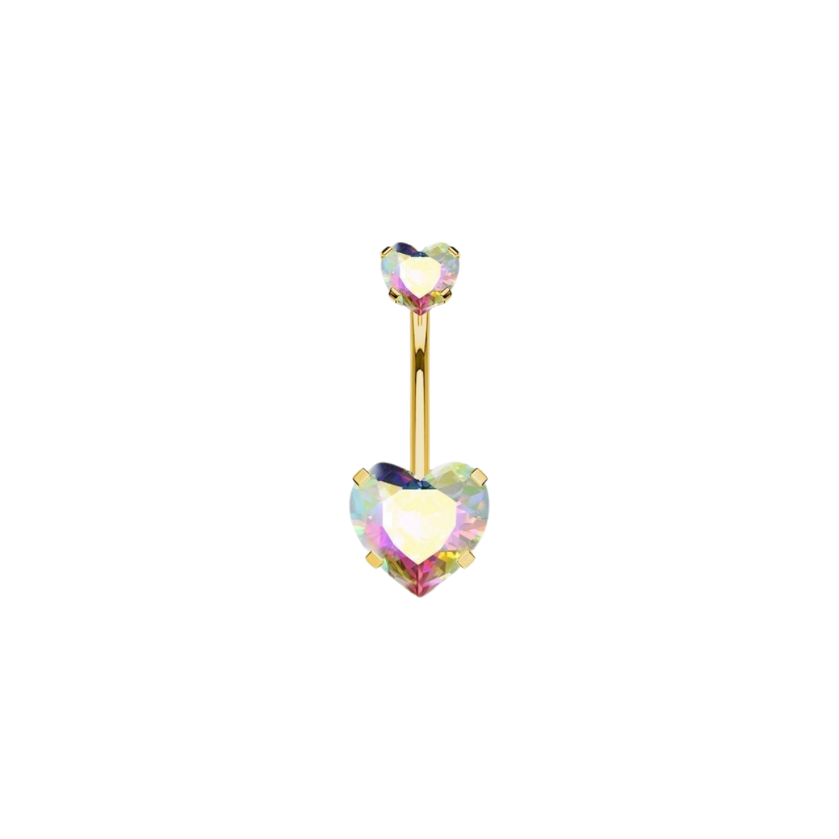 Bauchnabelpiercing-Banane-Doppelt-Herzkristall-1.4