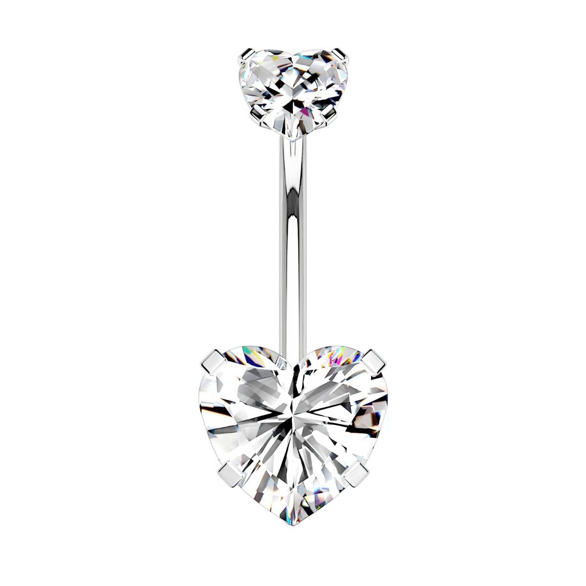 Bauchnabelpiercing-Banane-Doppelt-Herzkristall-5