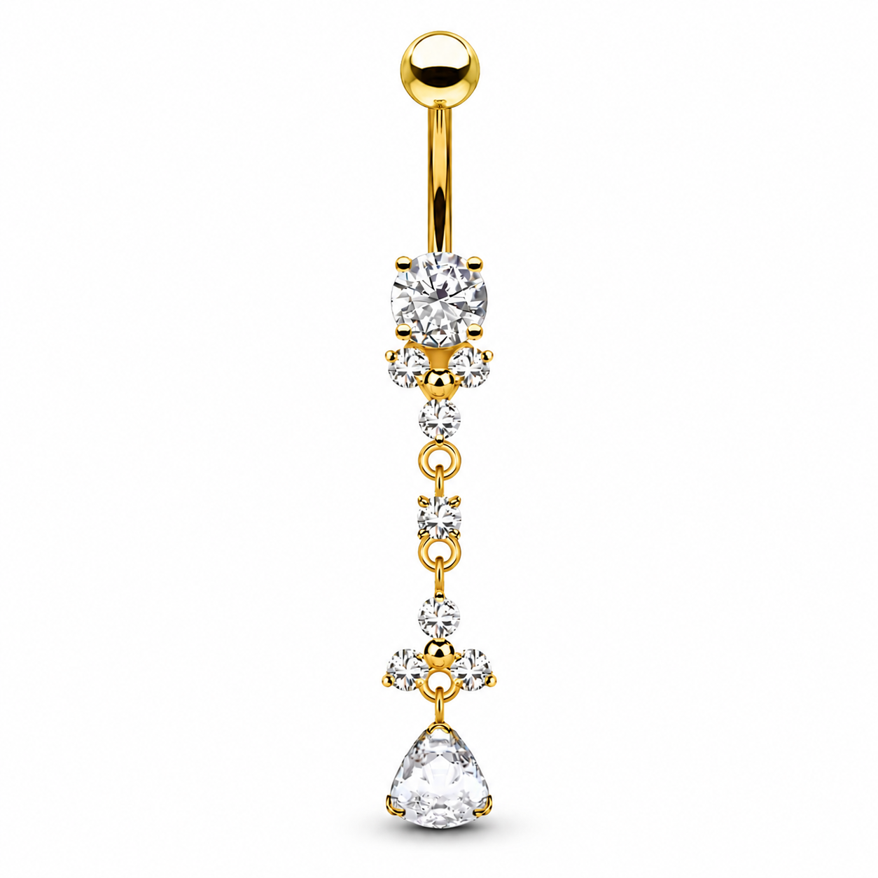 Bauchnabelpiercing-Banane-Elysia-Zirkonia-Gold