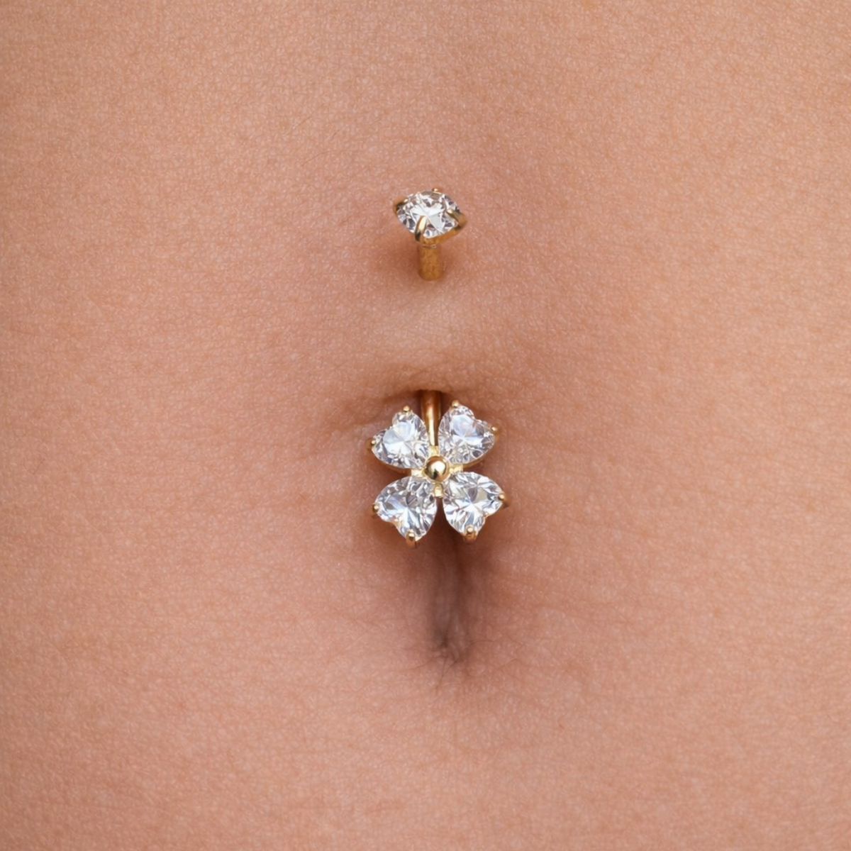 Bauchnabelpiercing-Banane-Kristallblume-2.2