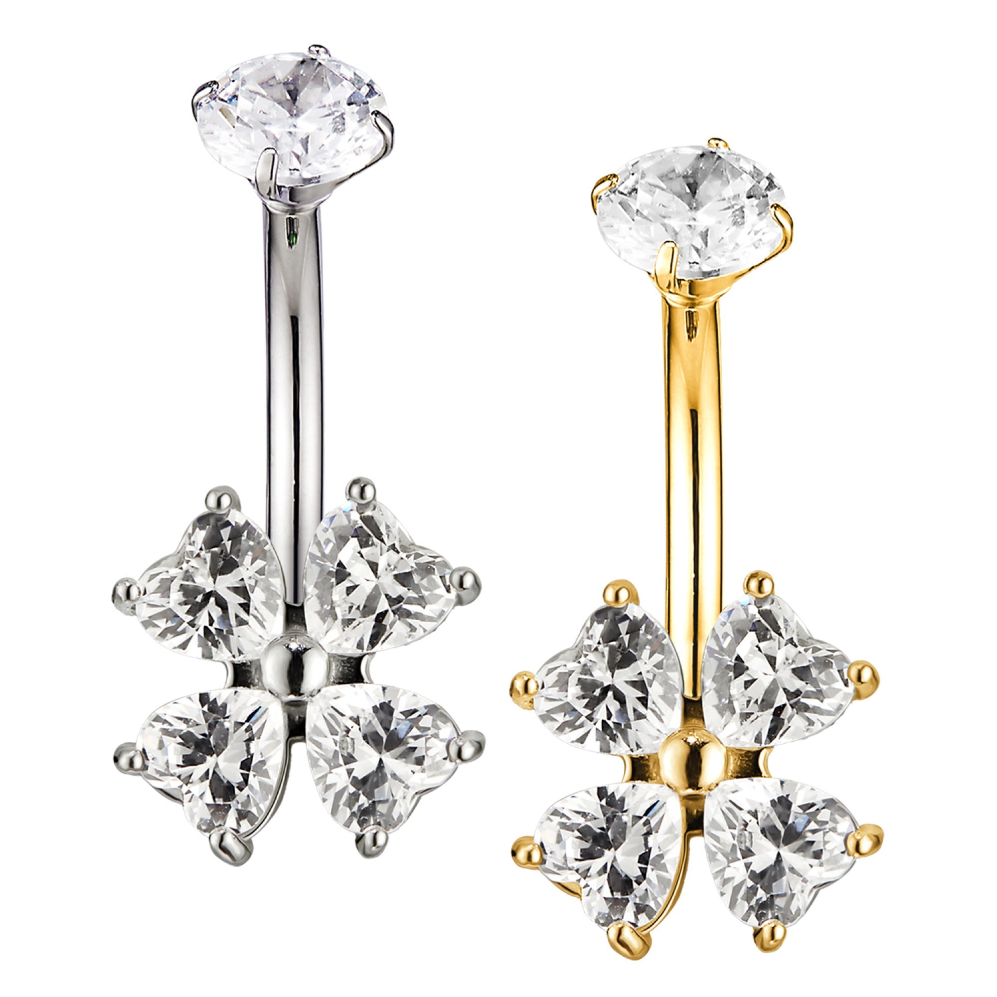Bauchnabelpiercing-Banane-Kristallblume-2