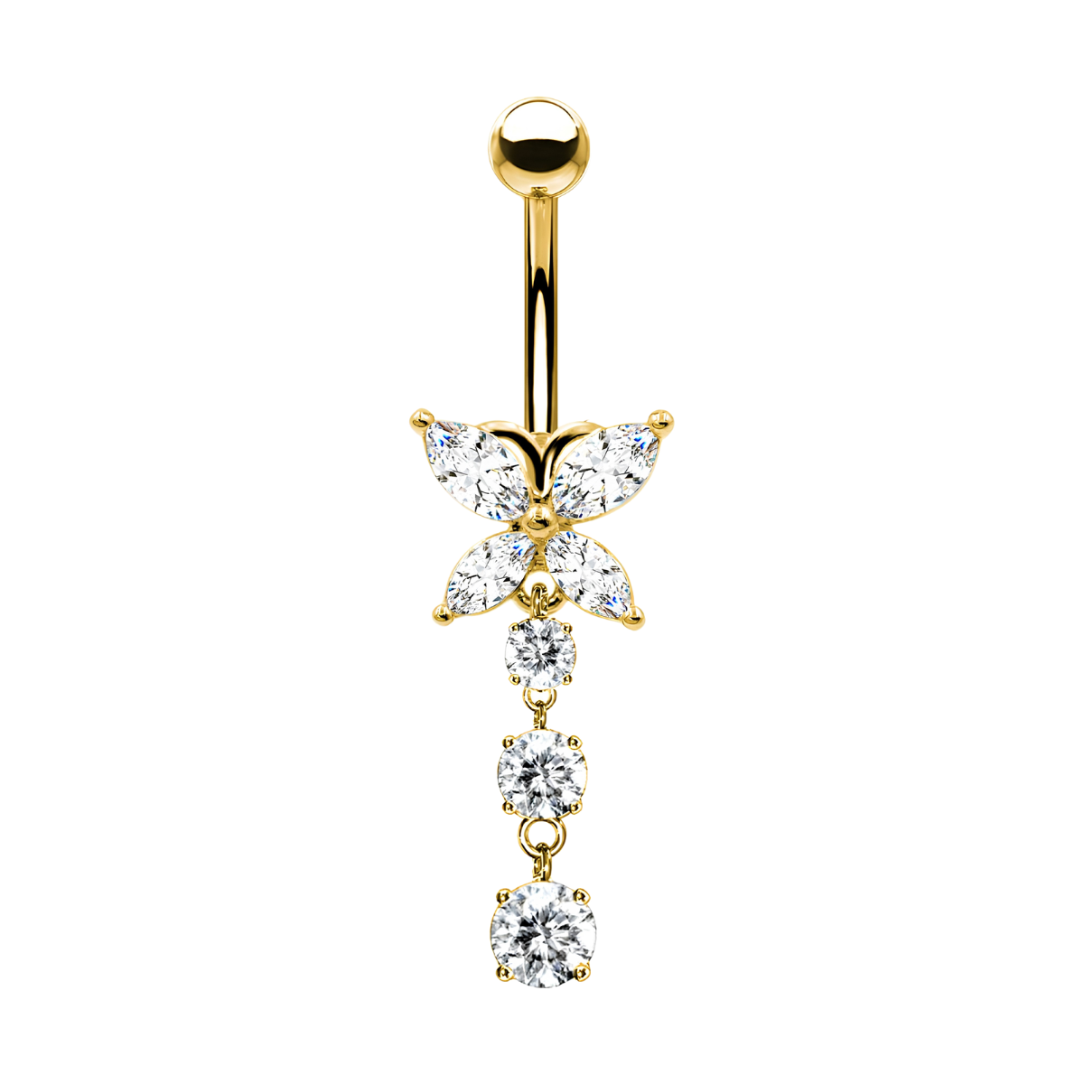 Bauchnabelpiercing-Banane-Schmetterlingsglanz-3