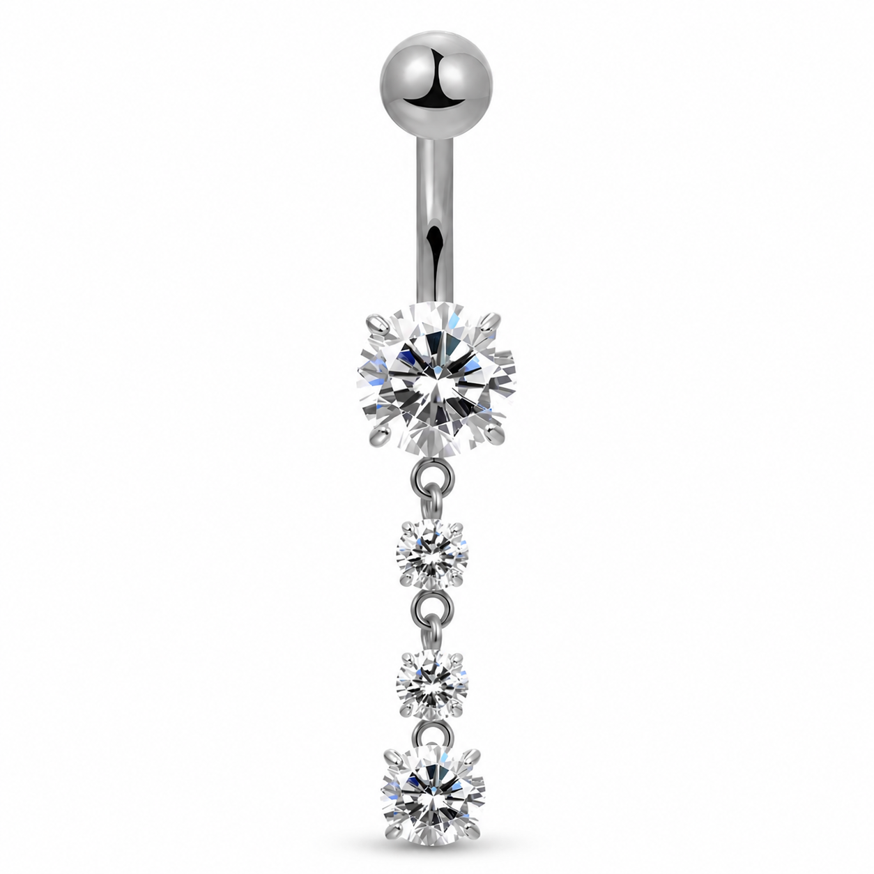 Bauchnabelpiercing-Banane-Titan-Cascada-silber-2