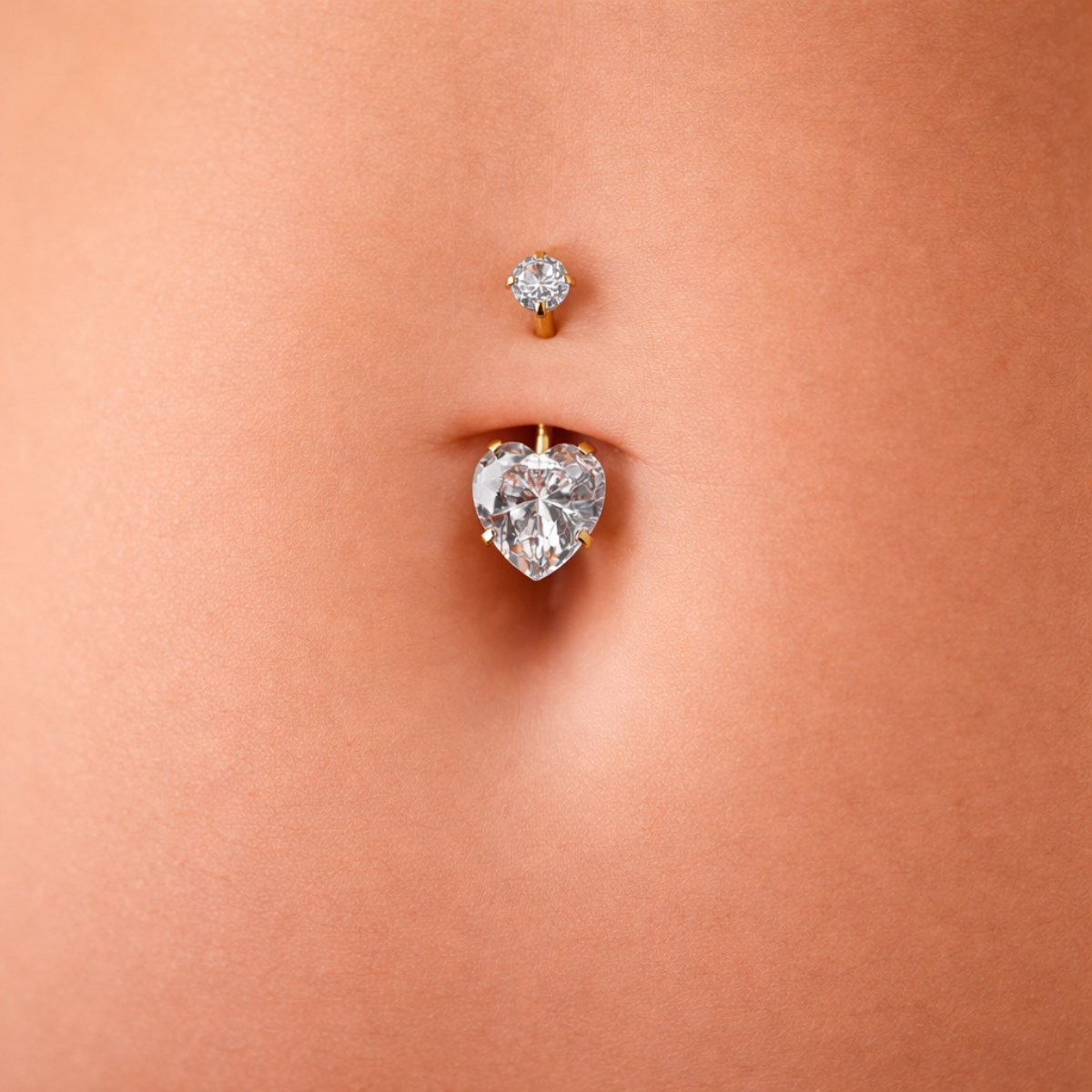 Bauchnabelpiercing-Banane-Titan-Crystal-Heart-2.1