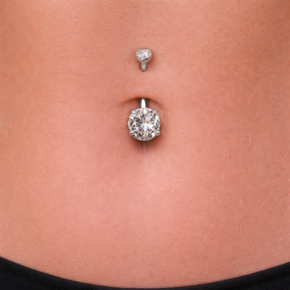 Bauchnabelpiercing-Banane-Titan-Solitaer-1.2