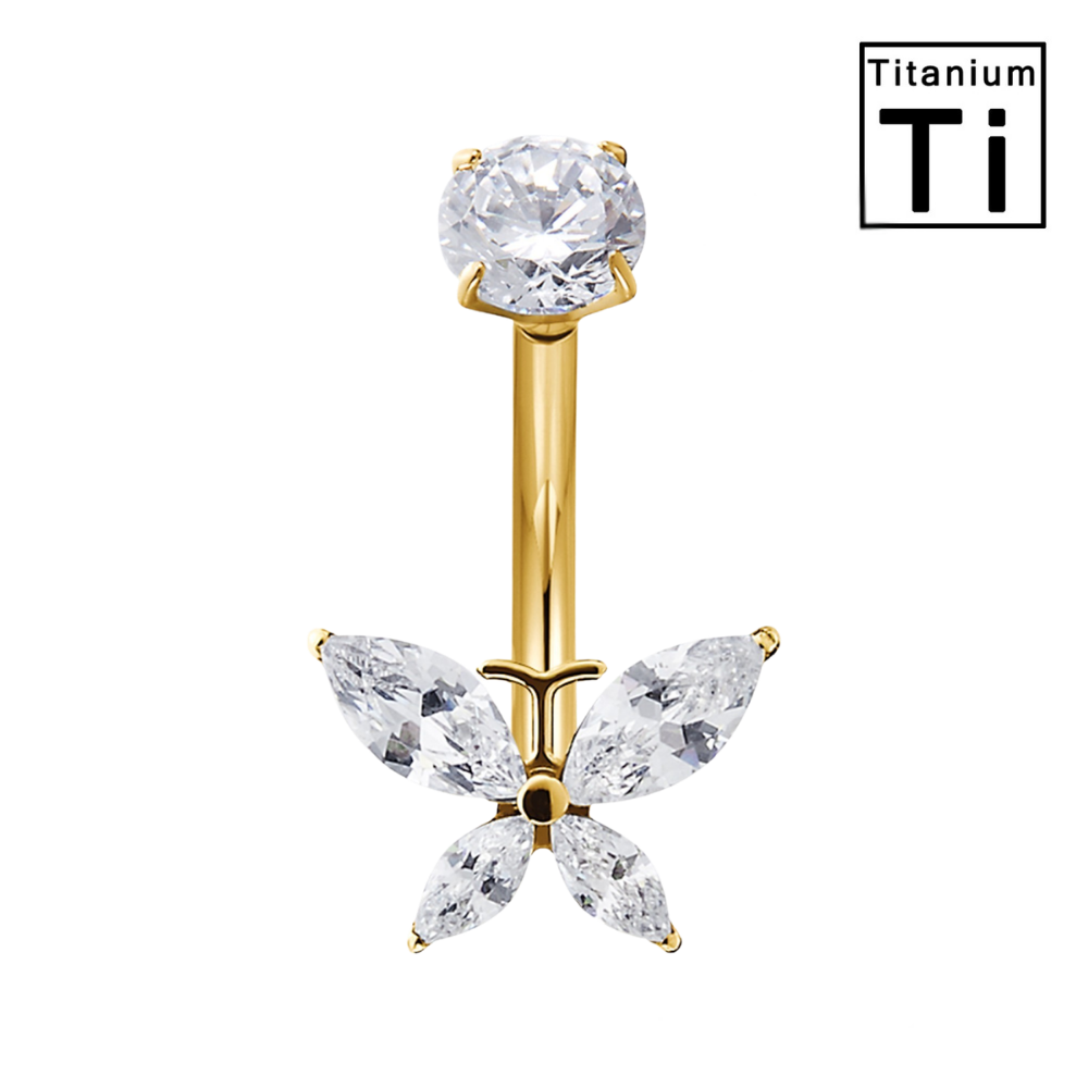 Bauchnabelpiercing-Banane-Titan-Zirkonia-Schmetterling-1.2