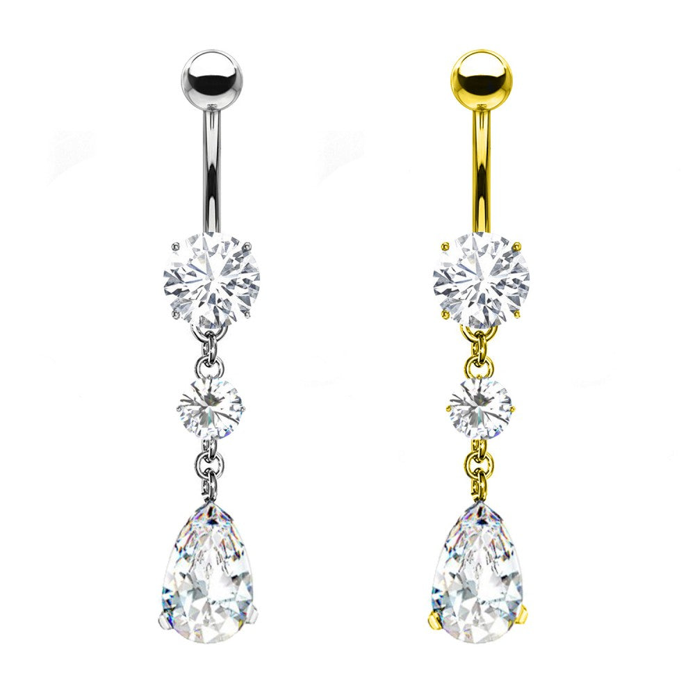 Bauchnabelpiercing-Banane-Tropfen-Anhaenger-1