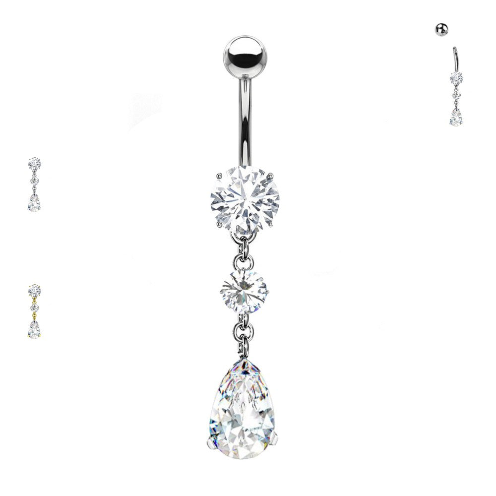 Bauchnabelpiercing-Banane-Tropfen-Anhaenger